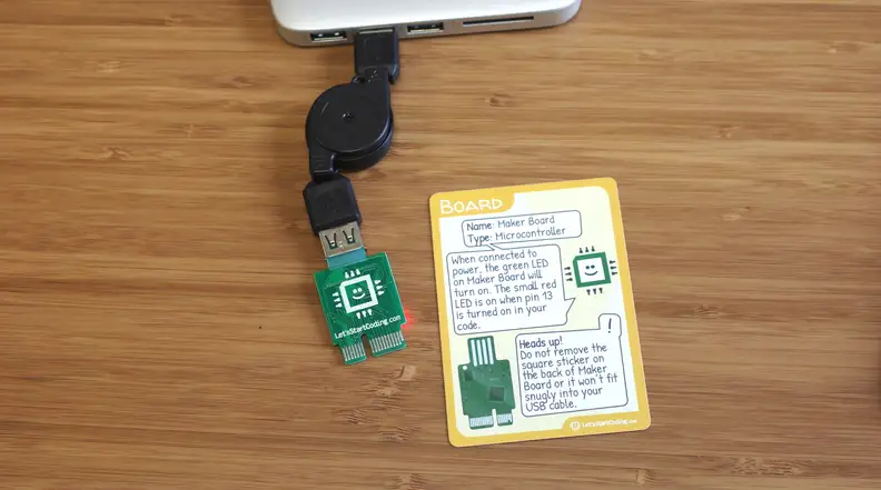 The Let's Start Coding Maker Board.