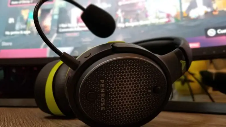 A close up of a gaming headset