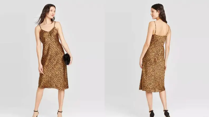 satin slip dress