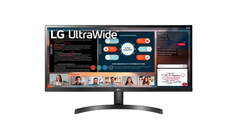 A computer monitor.