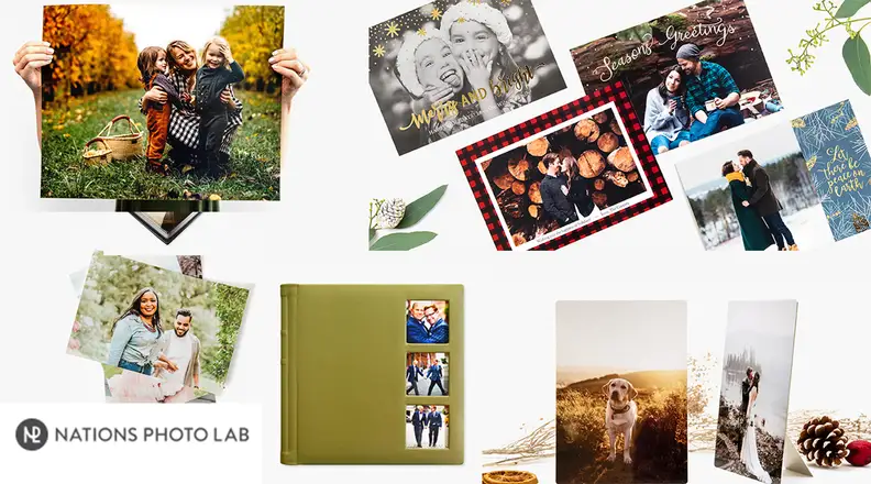 A display of several different kinds of photos