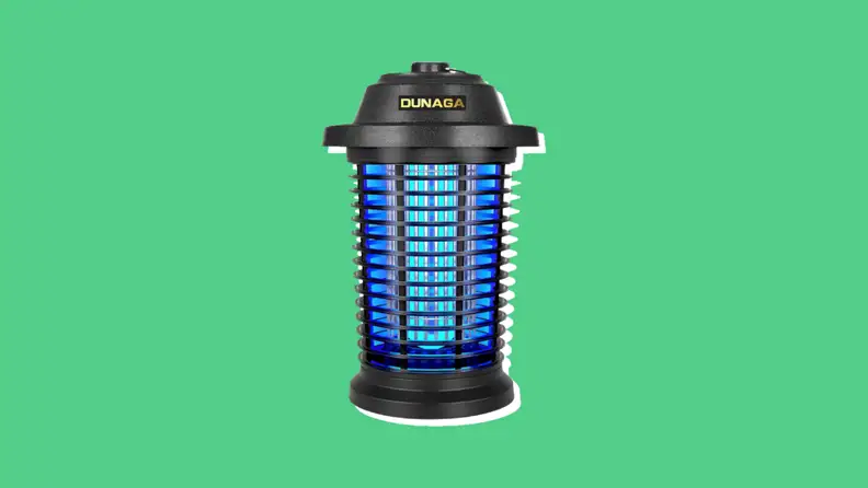 The Dunga Bug Zapper eliminates flying pests.