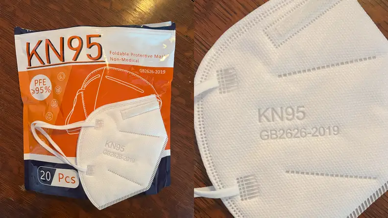 An image of the Hotodeal KN95 face mask.