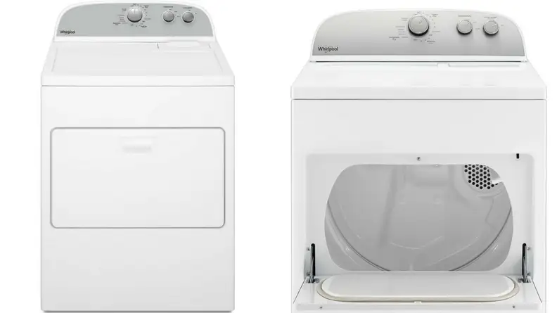 The WED4950HW dryer has 7 cu.-ft. of room