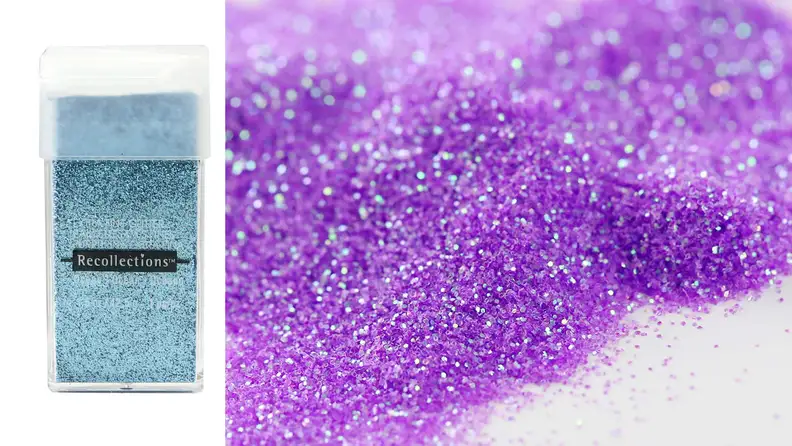 Add sparkle to any project with this pretty glitter.
