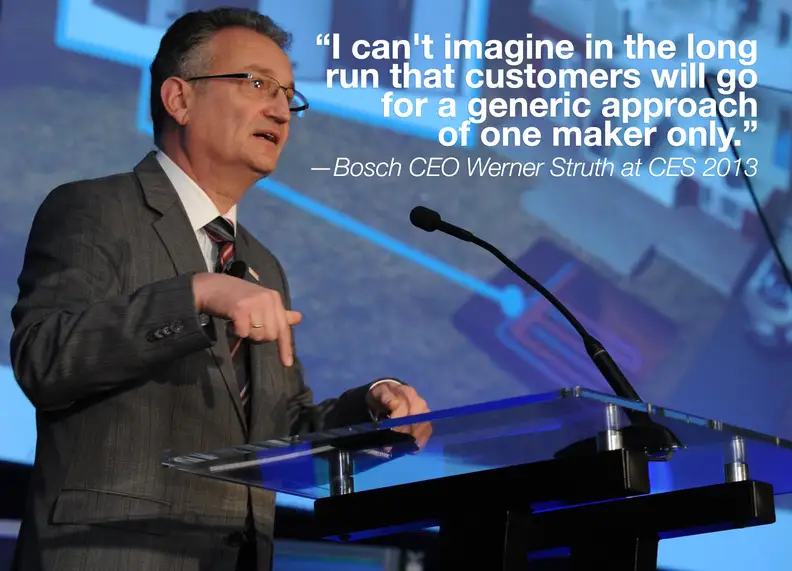Bosch CEO Werner Struth at CES 2013
