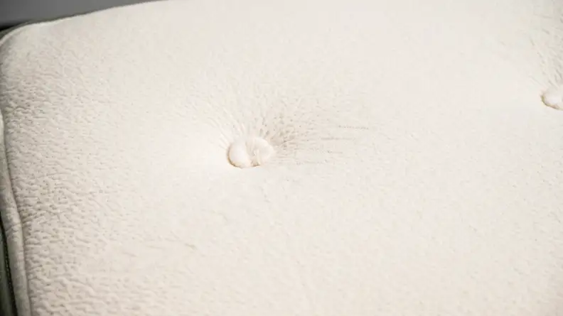a close up of the surface of the Avocado mattress