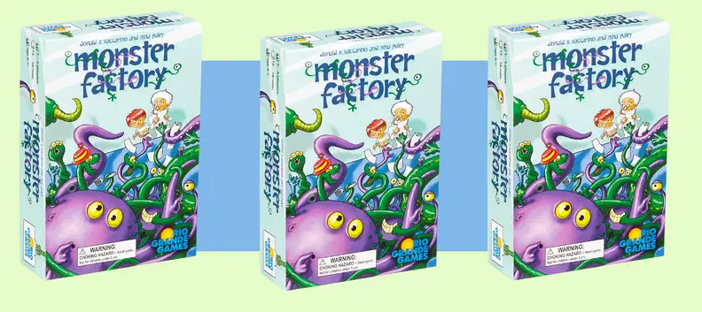Multiple images of a board game against a green background.