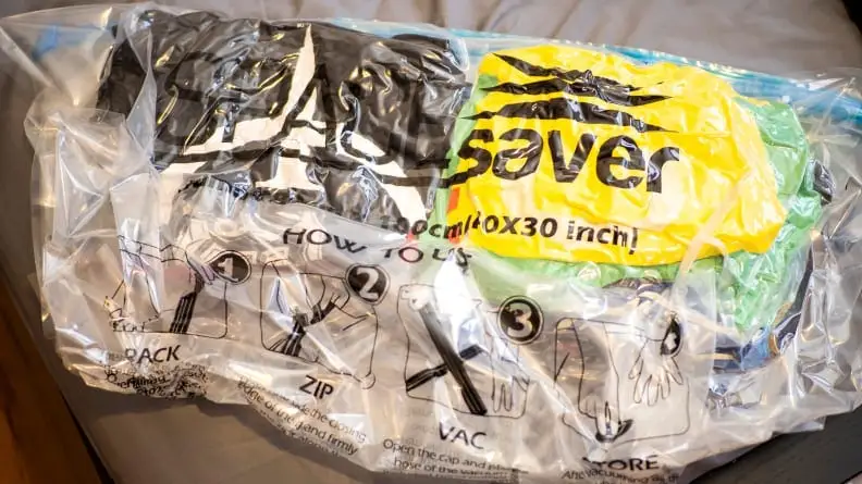 Under-the-bed storage bag.