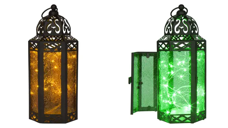 Vela Lanterns Glass Moroccan Style Lantern