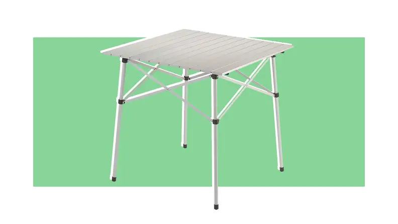 A Coleman Ultra Compact Folding Table.