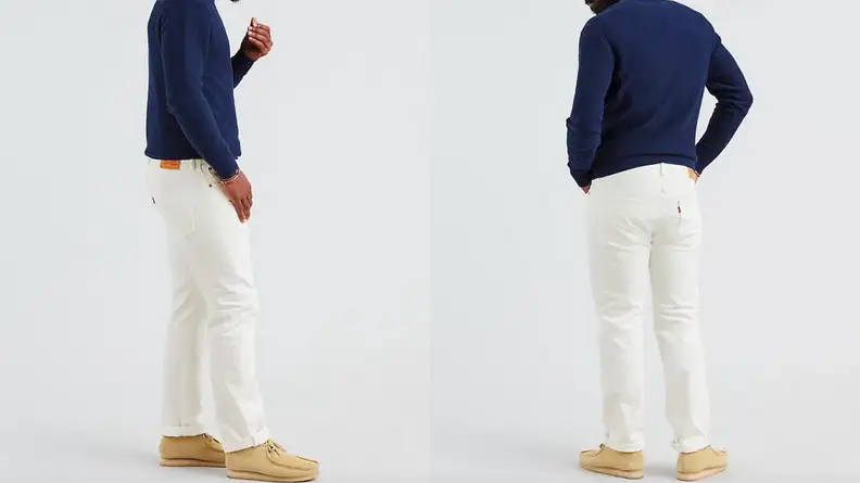 Man wearing Levi's 501 jeans
