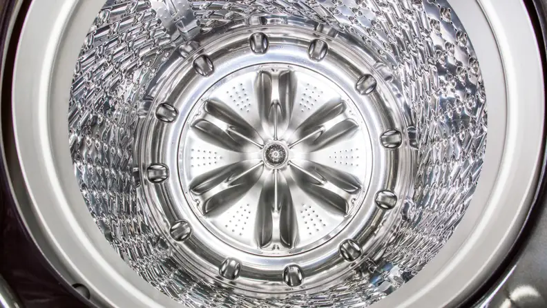 This Samsung top-loader has a deep, 5.2 cu.-ft. tub, to fit a lot of laundry