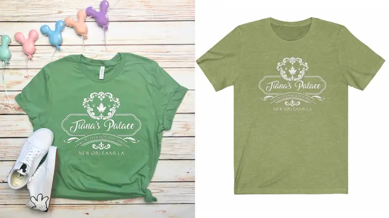 Green shirt that says 