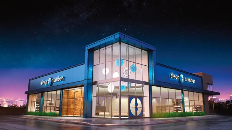 Exterior of Sleep Number brick and mortar store