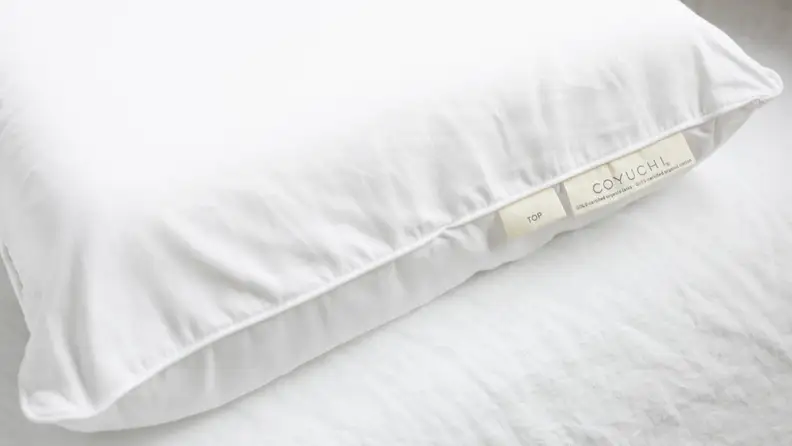 White Coyuchi Turiya Organic Latex Pillow