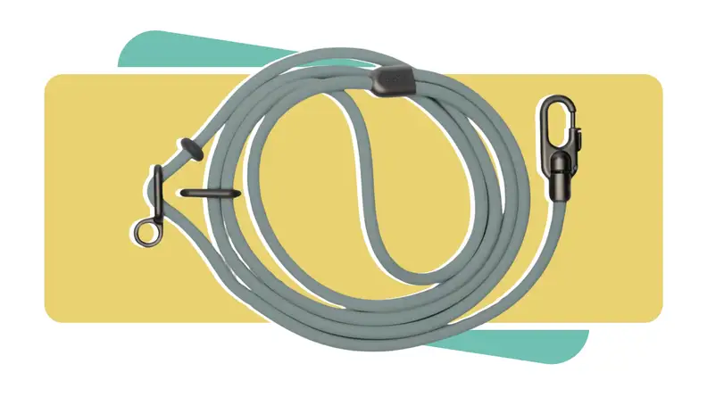 The Fable Magic Link gray hands-free leash