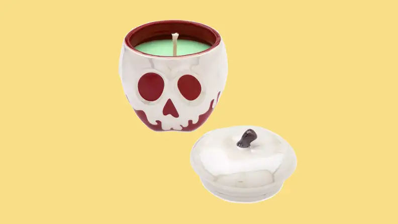 Candle on a yellow background