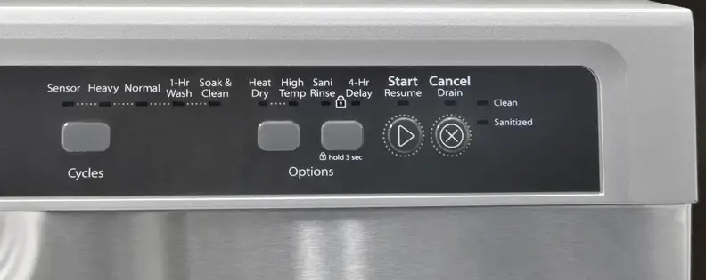 Whirlpool WDF540PADM controls off