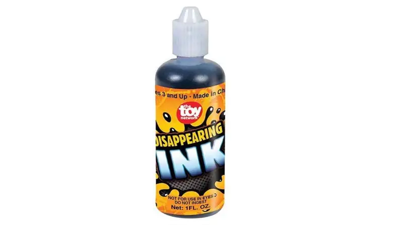 A small bottle of disappearing ink