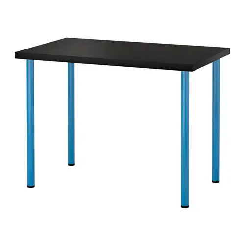 An office table makes a practical desk.