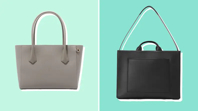 Two Dagne dover purses against  turquoise backgrounds