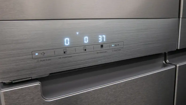 The KitchenAid refrigerator's temperature and consistency achieved a near-perfect score.