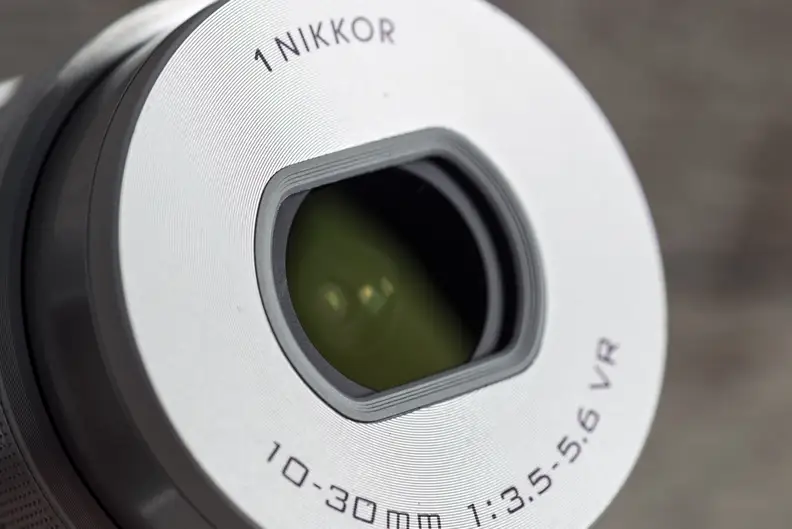 A close-up photo of the Nikon 1 J5.