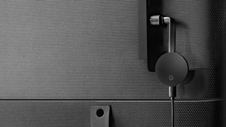 Google Chromecast plugged in