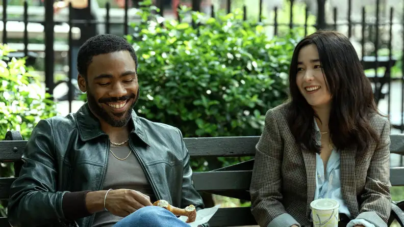 Donald Glover, left, and Maya Erskine in "Mr. and Mrs. Smith."