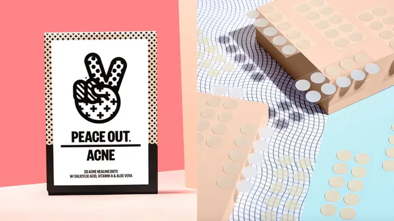 A photo of the Peace Out Acne Healing Dots.