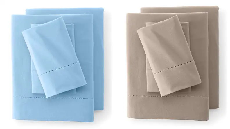 Flannel sheets have a brushed texture that's toasty warm.