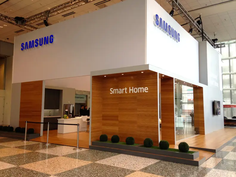 The Samsung Smart Home demo booth