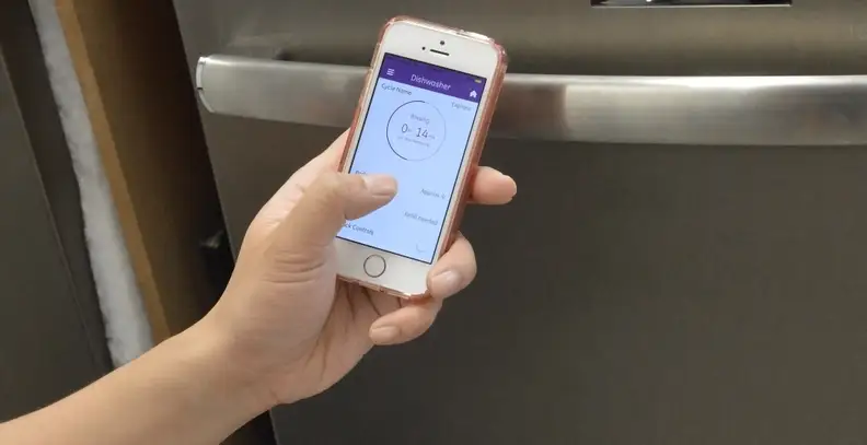 App on phone and GE Profile dishwasher