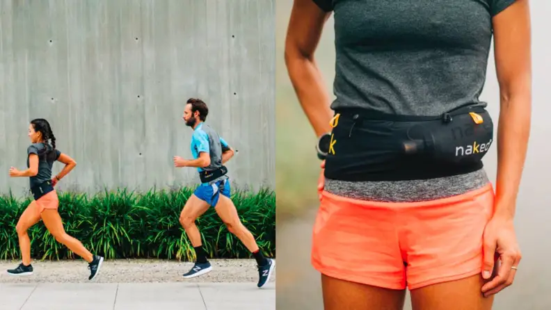 Runners wearing the Naked Band