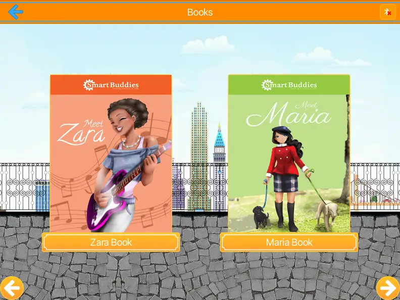 Zara and Maria are two of the characters that your burgeoning programmer can read about in the Smart Buddies app.