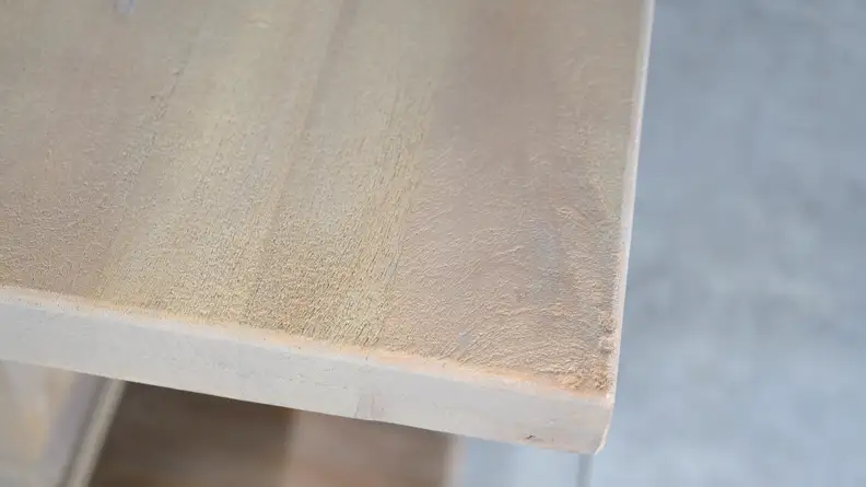 The top of a Home Depot Aldridge table