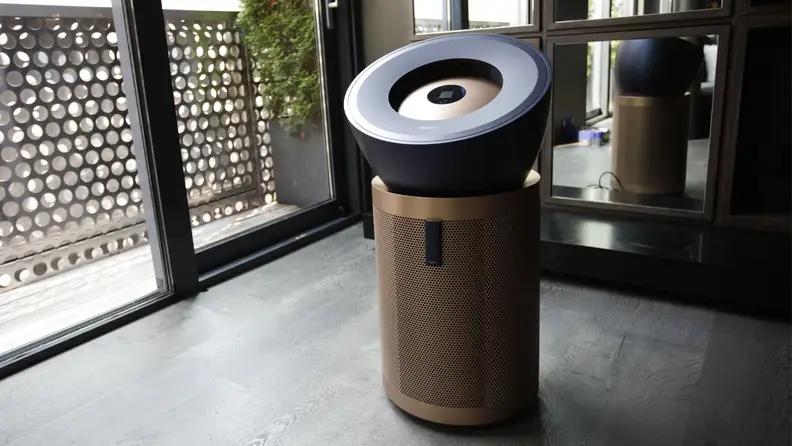 THe Dyson Purifier Big+Quiet Formaldehyde on display at a New York event