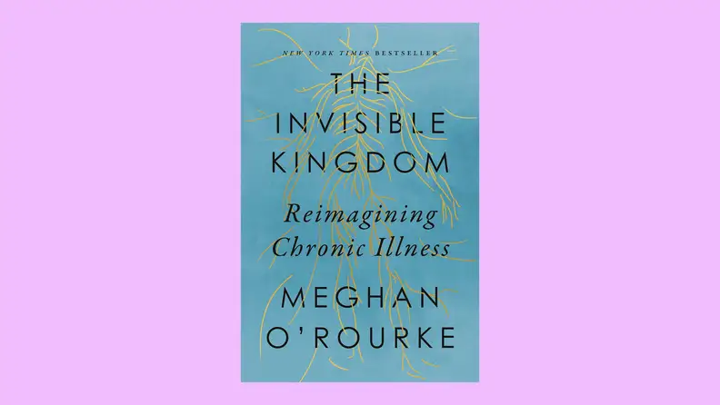 Cover of Invisible Kingdom in front of a background.