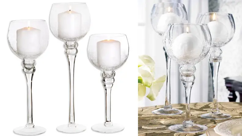 These candle holders would look lovely on a holiday table.
