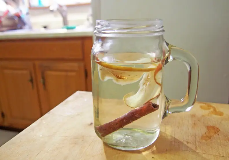 Apple tea with cinnamon