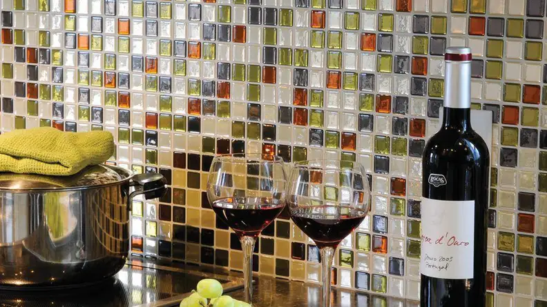 Mosaic backsplash