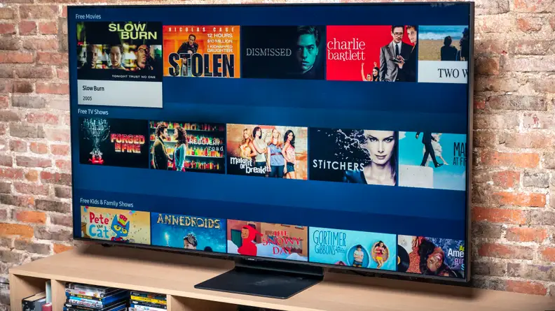 The Samsung Samsung Q90T QLED TV's Tizen-powered smart platform