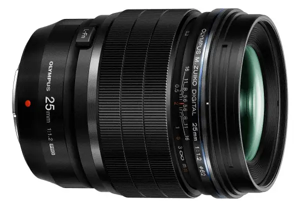 Olympus M. Zuiko 25mm f/1.2 PRO lens