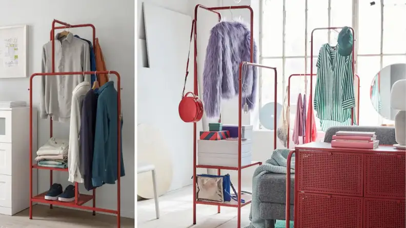 A Nikkeby clothes rack from Ikea