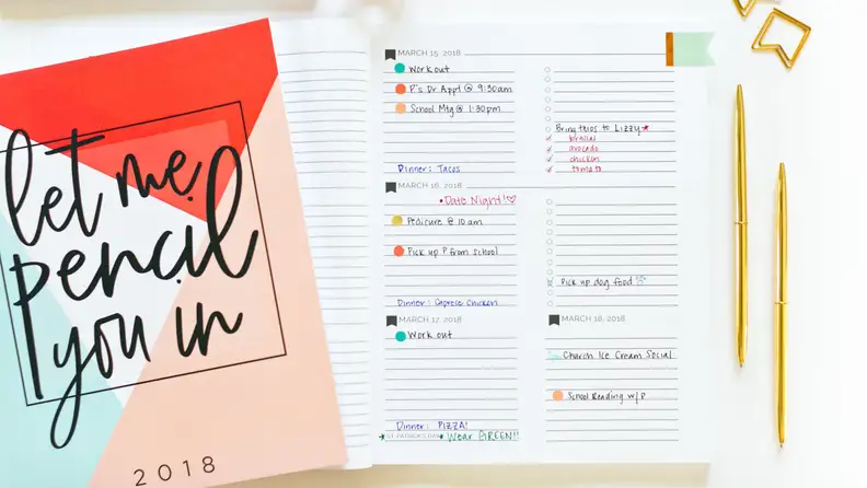 Pretty Simple Planners 2018 Let Me Pencil You In