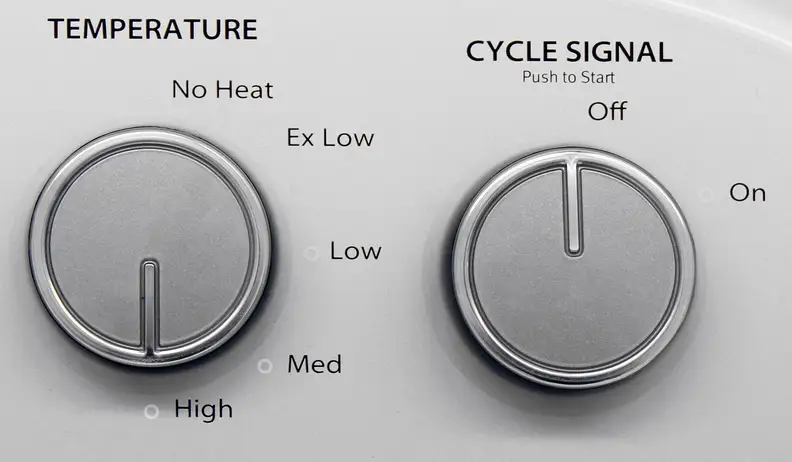 The choice of five different heat levels is really all the customization available to you on the Whirlpool WED4915EW.