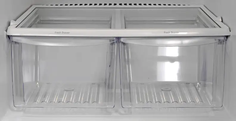 The Frigidaire FFTR1821QS's crispers actually did pretty well for such a low-cost fridge.