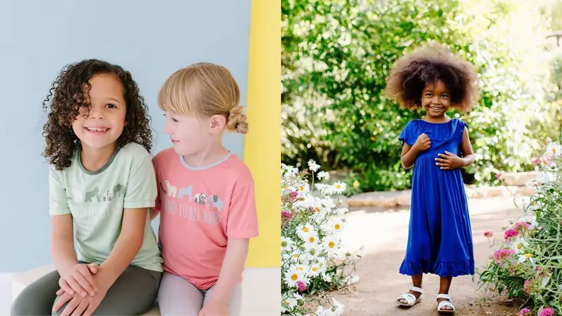 Kids in cute KickeePants clothes