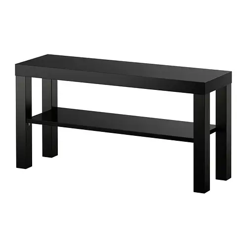 The Lack TV unit is narrow, but will hold your TV